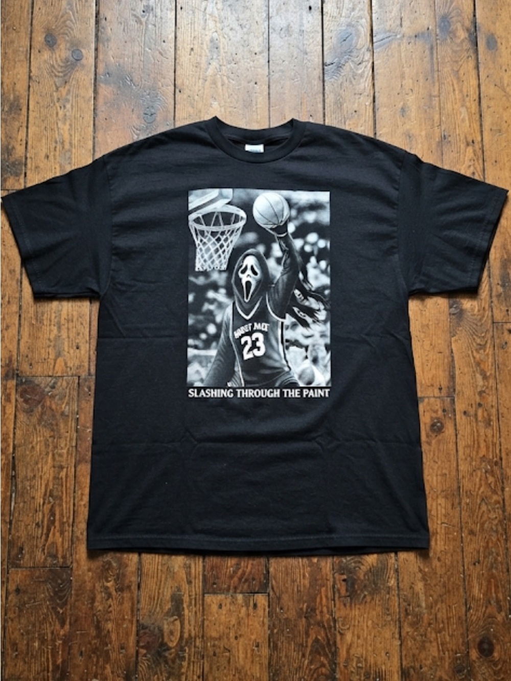 Ghost Face Basketball Shirt Men’s Size 2XL Black